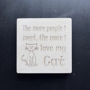 Crushed Marble 'Love my Cat' sign