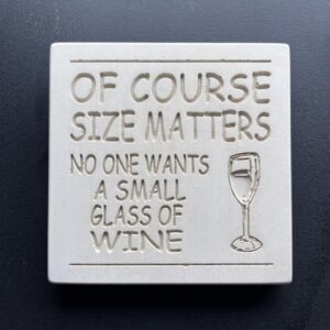 Crushed Marble 'Glass of Wine' sign