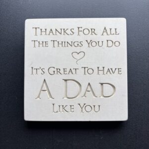 Crushed Marble 'Dad Like You' sign