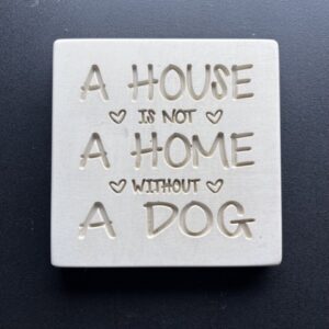 Crushed Marble 'Home/ Dog' sign